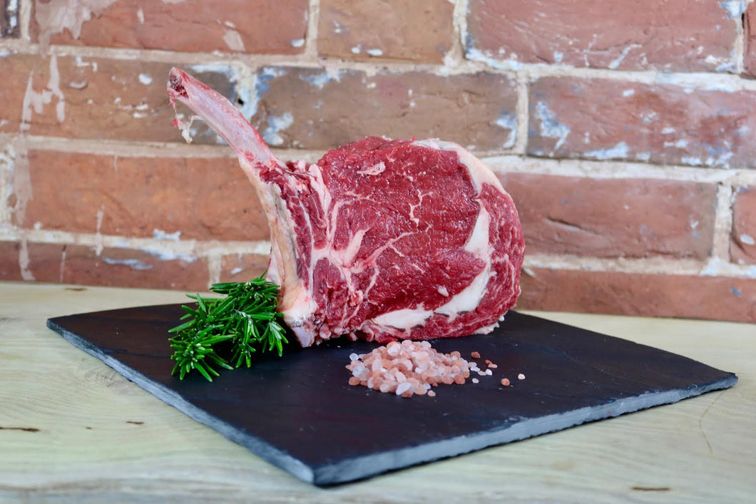 Dry aged 'Highlands' Tomahawk steak - Considerate Carnivore