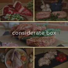 Load image into Gallery viewer, Becoming Considerate Box - Ethically Sourced Meat Boxes
